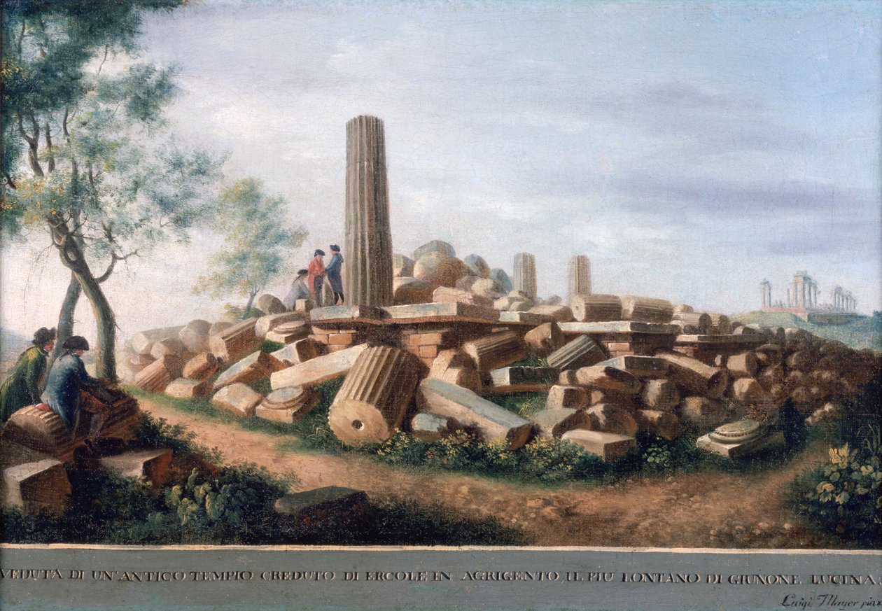 アグリジェントゥムの古代寺院 作： ルイージメイヤー
