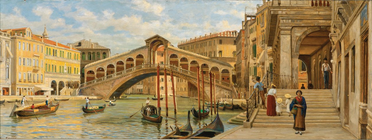 ルイジ・フェラッツィ リアルト橋 1875年 作： ルイージ・フェラッツィ