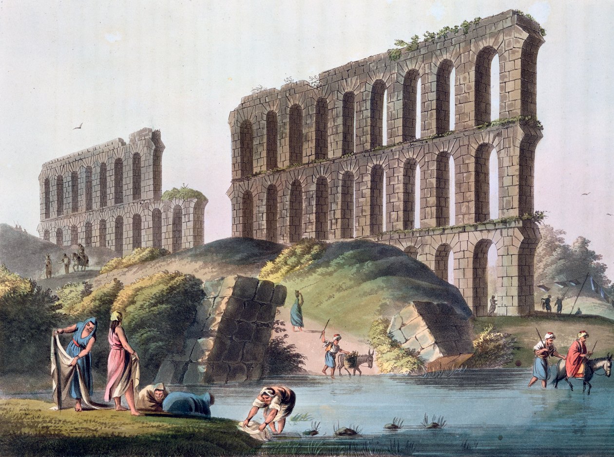 古代カルタゴの大水道橋跡」、チュニジア、1803年 作： ルイージメイヤー