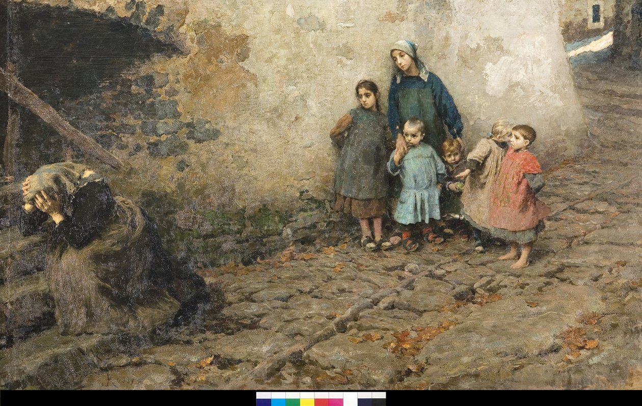 悲しみの学校、1895 作： ルイージ・ロッシ