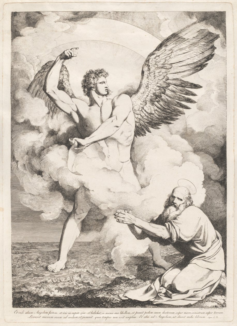 そして、私は別の強い天使を見ました... (The Angel of the Apocalypse Appearing to Saint John) 作： ルイージ・サバテッリI