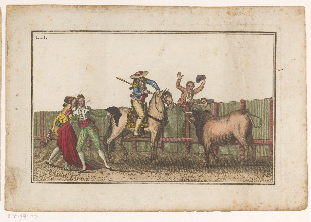 ピカドールは雄牛に槍を向ける Coleccion de las principales suertes de una corrida de toros (シリーズタイトル) 闘牛の最重要技集（連載タイトル） 作： ルイス・フェルナンデス・ノセレット
