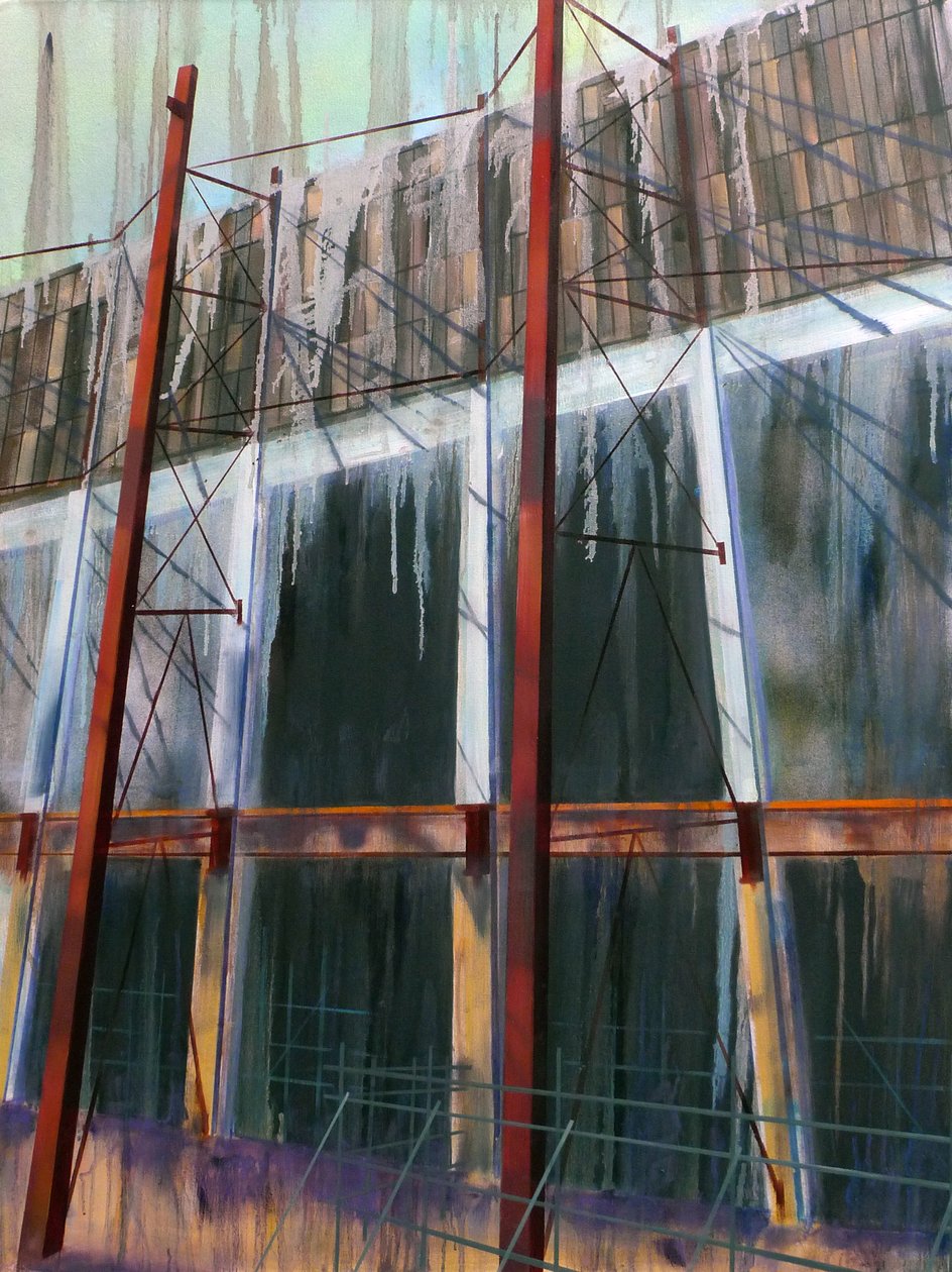 WorkinProgress 14, 2016（キャンバスに油彩） 作： ルーク・M・ウォーカー