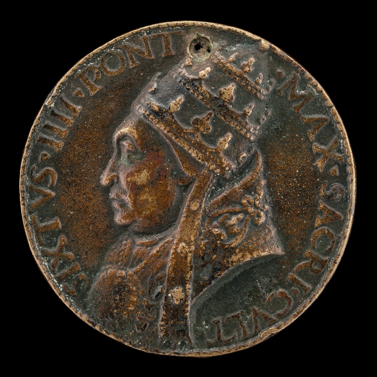 シクストゥス4世 フランチェスコ・デッラ・ロヴェレ 1414～1484年 教皇 1471年［裏面］ 作： リュシッポスジュニア