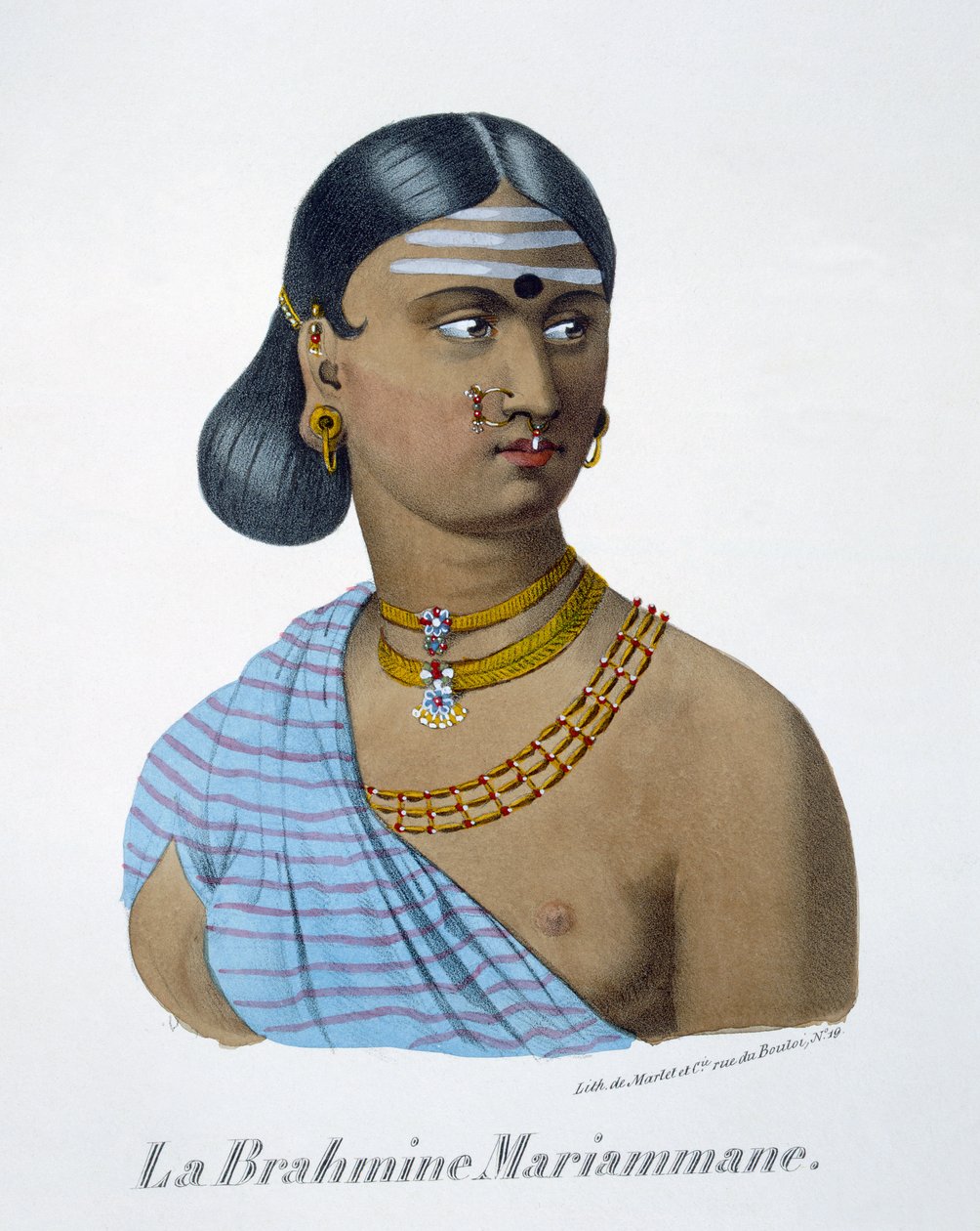 1827-35年、バラモンの女性、マリアマン 作： MEバーノフ