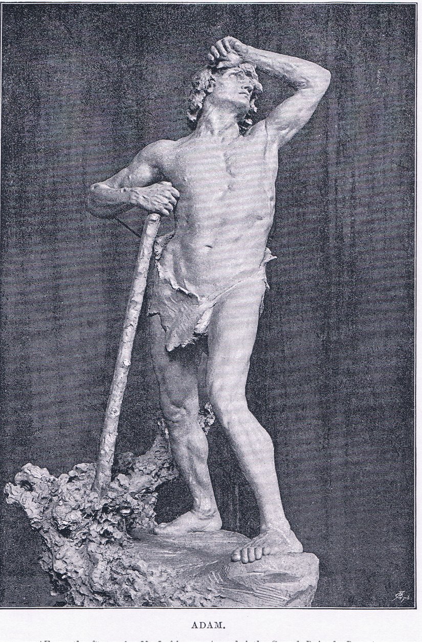 アダム（The Magazine of Art 1893, Cassell and Companyより 作： M. Lavergne