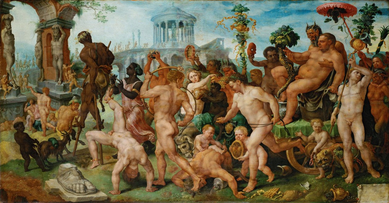 バッカスの凱旋行列c。 1536年 作： マールテン・ファン・ヘームスケルク