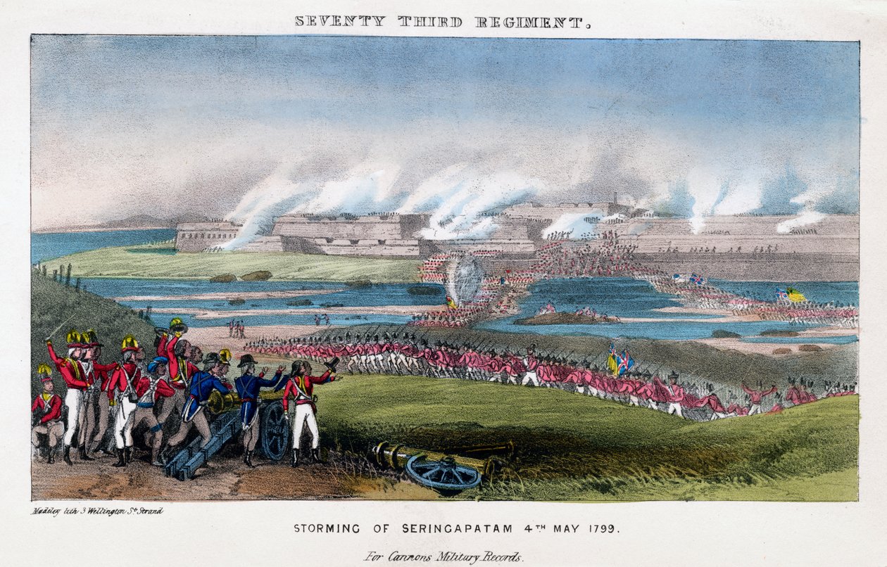 Seventy-third Regiment, Storming of Seringapatam, India, 4th May 1799. 作： マデリー