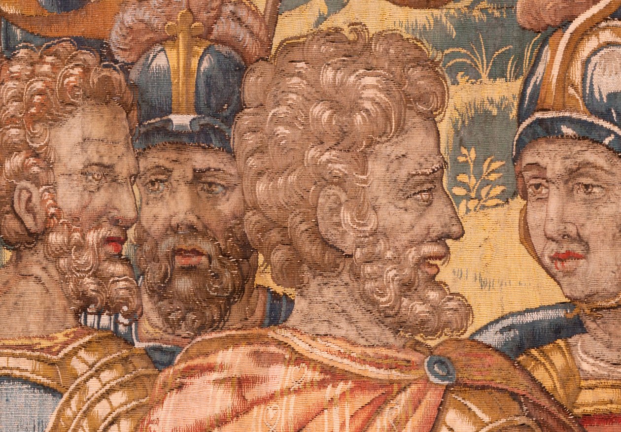 教区博物館（教区博物館）。 フランダースのタペストリー。 ブリュッセル。 フランソワ・ジュベルのアトリエ。 シリーズ ストーリー オブ ギデオン。 戦士が選ばれます。 シルクとウール。 ビセンテ ロカ デ ラ セルナ司教の遺贈。 バロック。 1534年から1571年、c 作： マールテン・ファン・ヘームスケルク