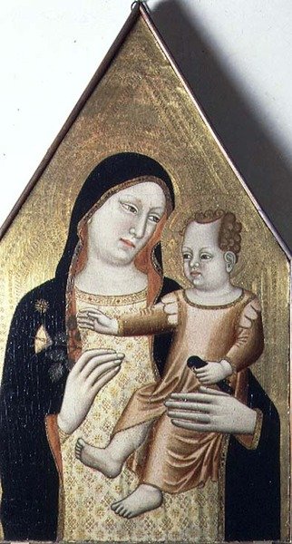 聖母子像 1340年頃 （パネルにテンペラ） 作： マエストロディメザナ（fl.c 1340）