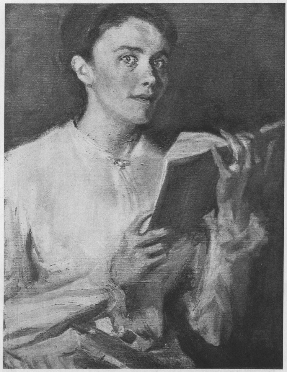 読書する女性。ソース別の説明 作： マグナスエンケル