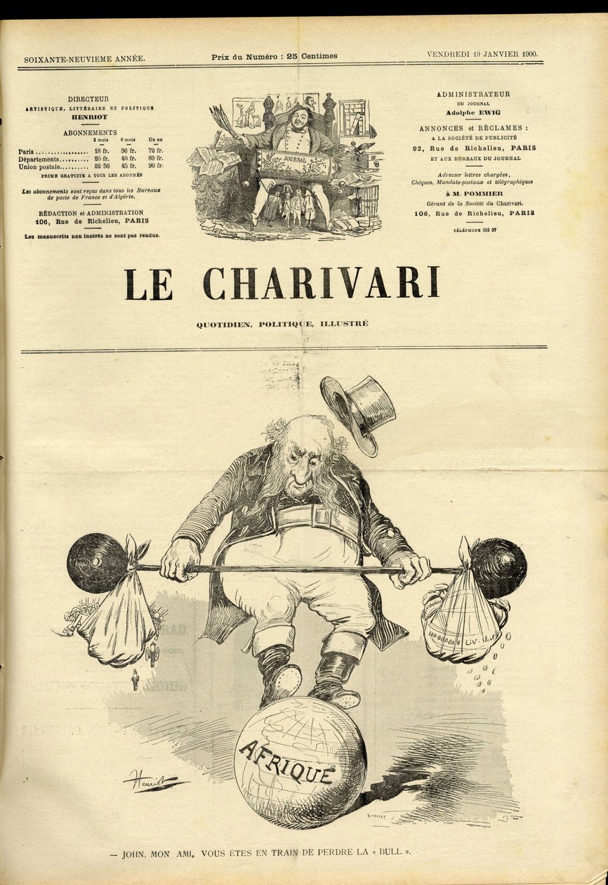 The Charivari "の表紙 作： アンリ・メグロ