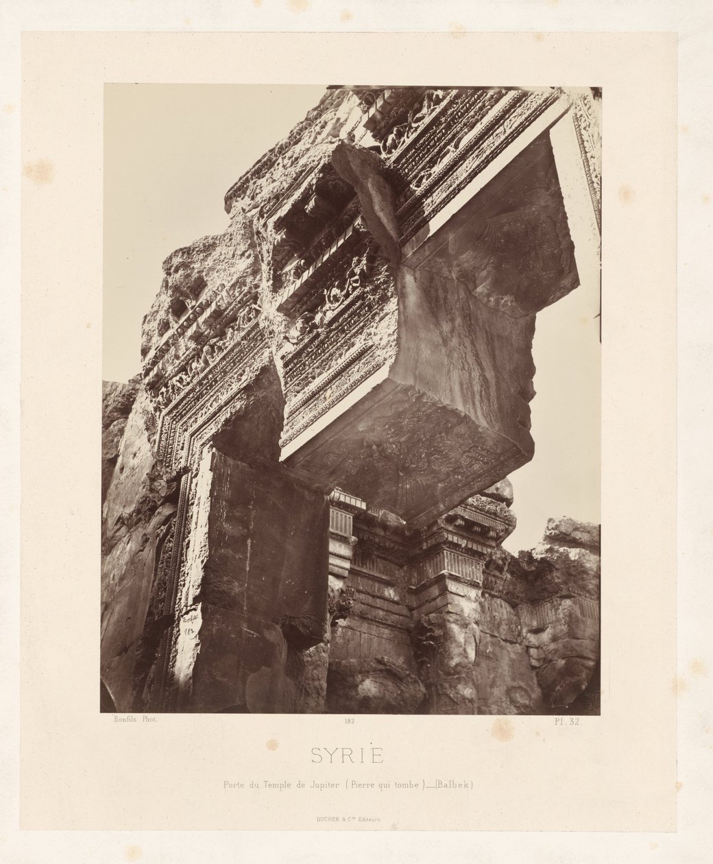 Het Midden van de tempel van Luxor、エジプトのGezicht op de collonade（エジプト/ルクソール神殿、中央の列柱の全体図（テーベ） 古代建築：エジプト、ギリシャ、小アジア：写真集（連載タイトル） 作： メゾンボンフィルス