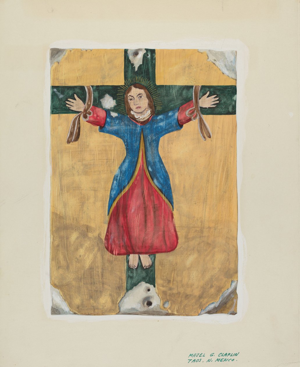 聖リベラータの絵、c。 1939年。 作： Majel G. Claflin