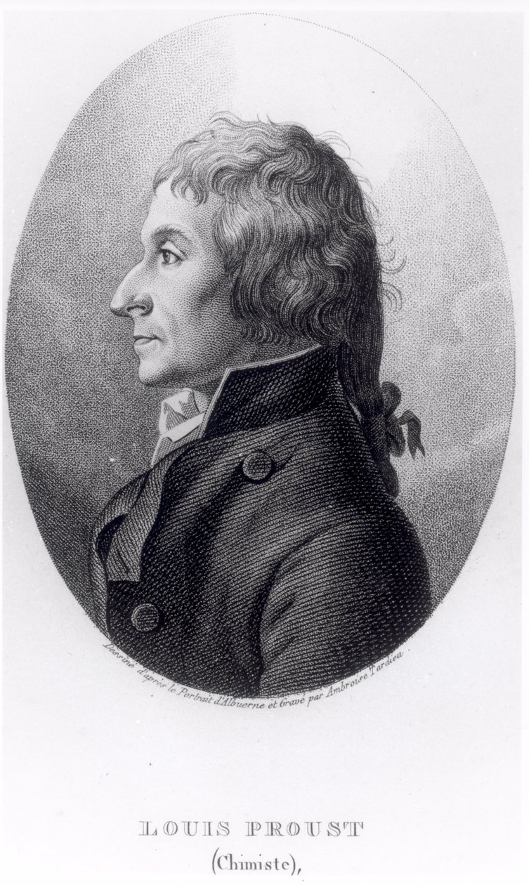 アンブロワーズ・タルデュー（1788-1841）によって刻まれたジョセフ・ルイ・プルースト（1754-1826） 作： マヌエル・アルブエルヌ