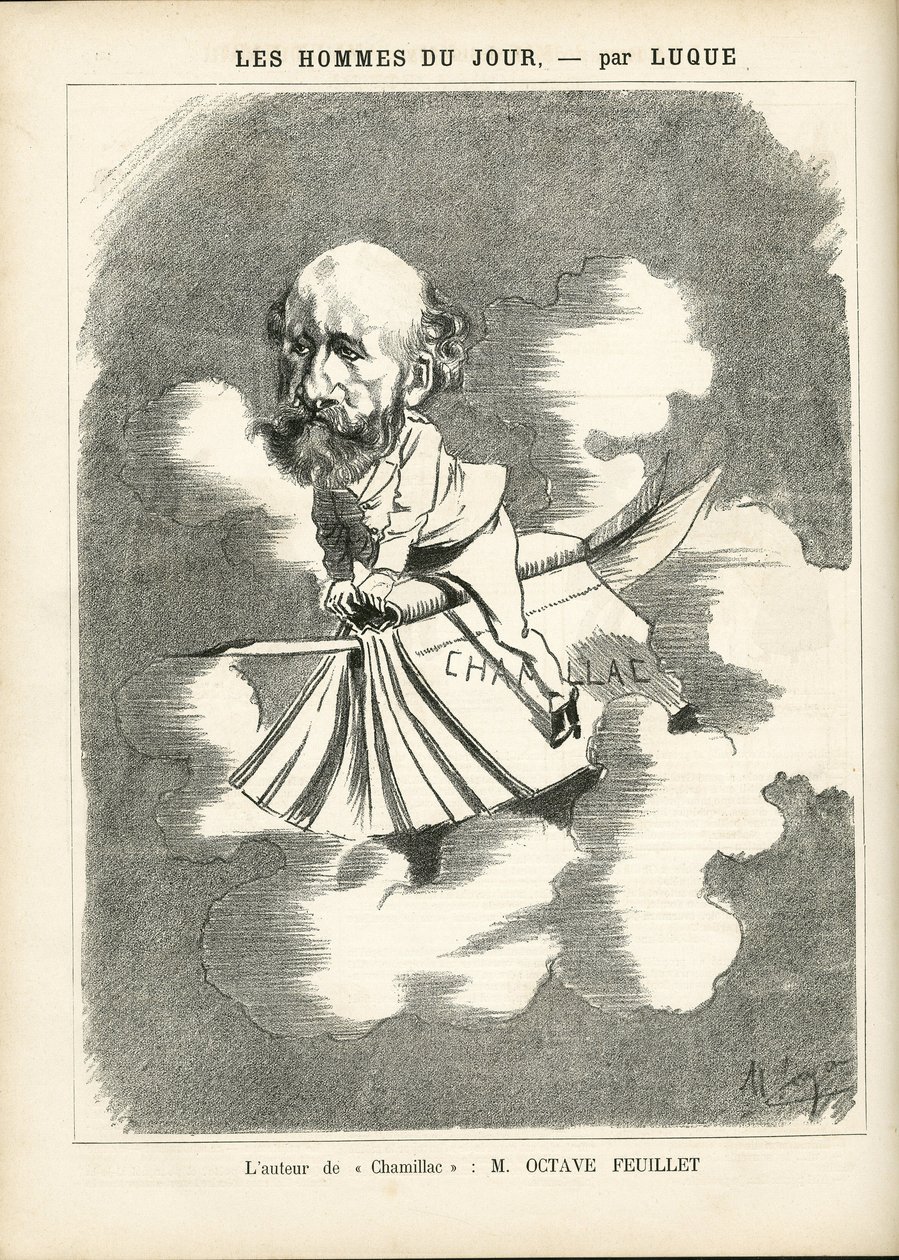 マニュエル・ルク（1854-1919）が「La Caricature」（1880年）に描いたもの。 作： マヌエル・ルケ