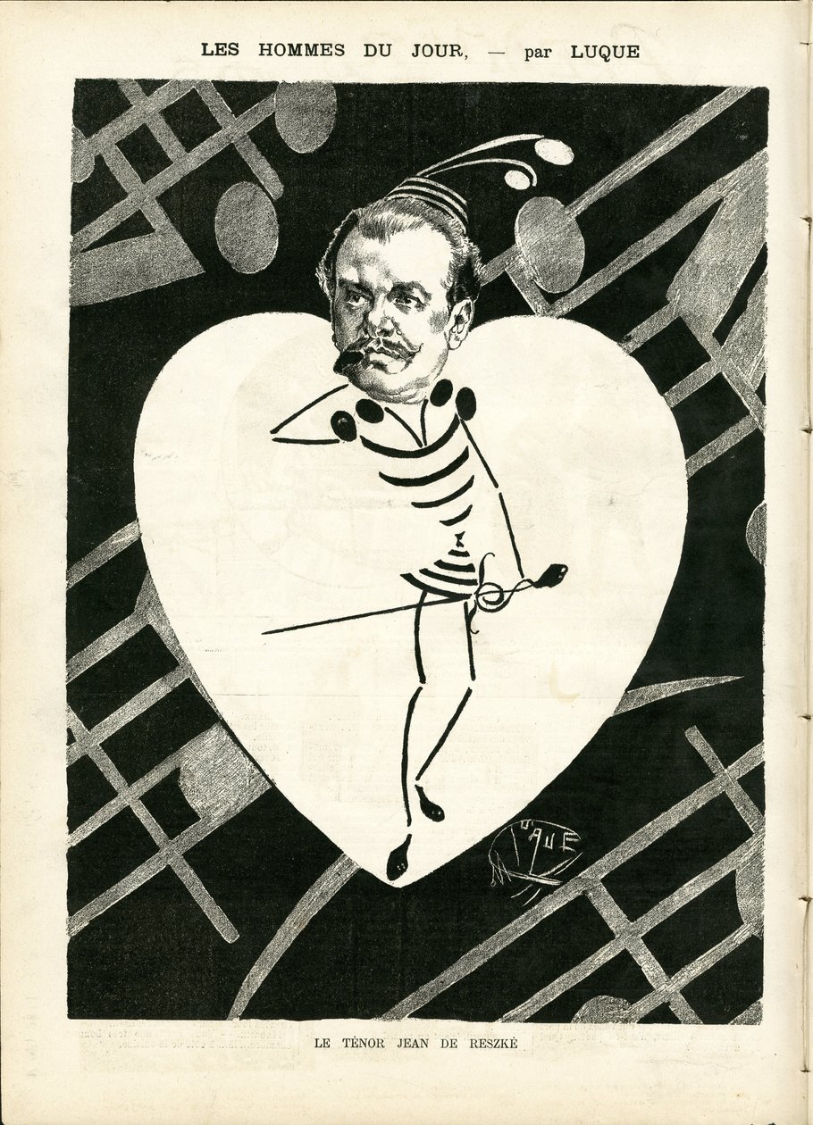 マニュエル・ルク（1854-1919）が「La Caricature」（1880年）に描いたもの。 作： マヌエル・ルケ