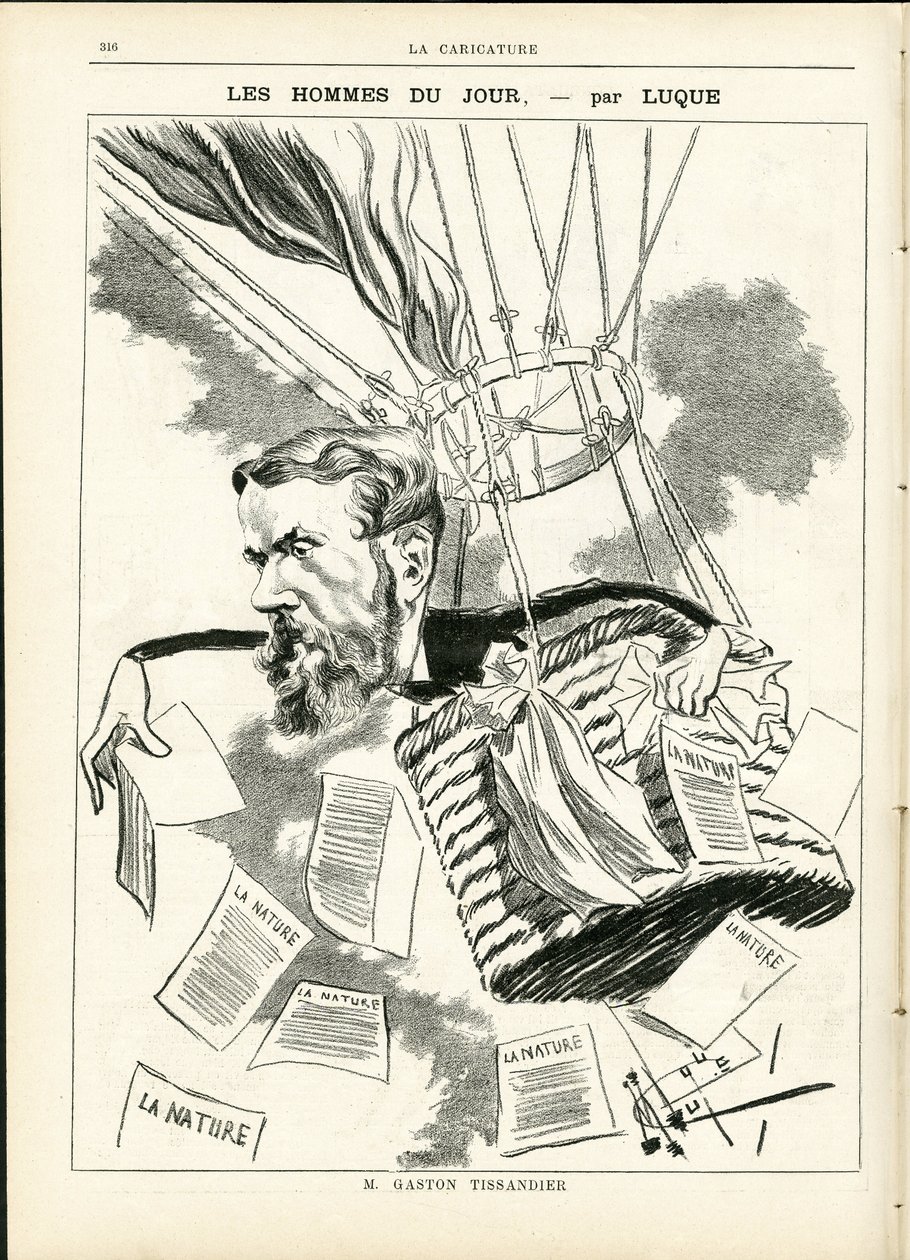 マニュエル・ルク（1854-1919）が「La Caricature」（1880年）に描いたもの。 作： マヌエル・ルケ