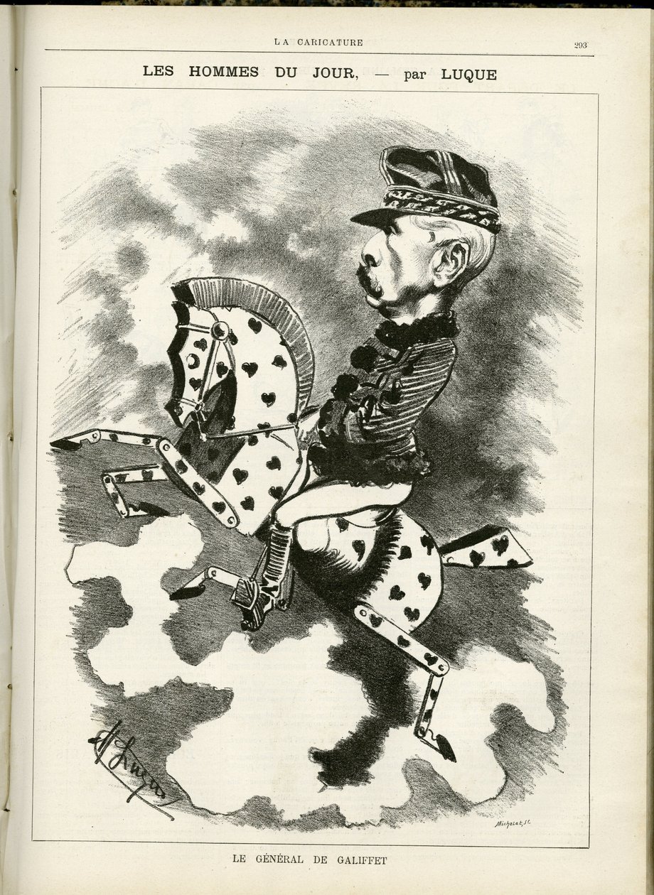 La Caricature』（1880年）に掲載されたマニュエル・ルケ（1854-1919）のイラスト 作： マヌエル・ルケ