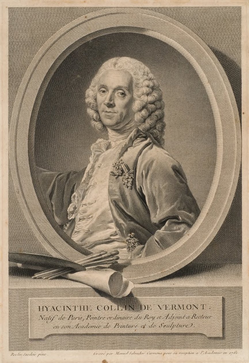 イアサント・コラン・ド・ヴェルモン、1693-1761年、画家、アカデミー会員 作： マヌエルサルバドールカルモナ