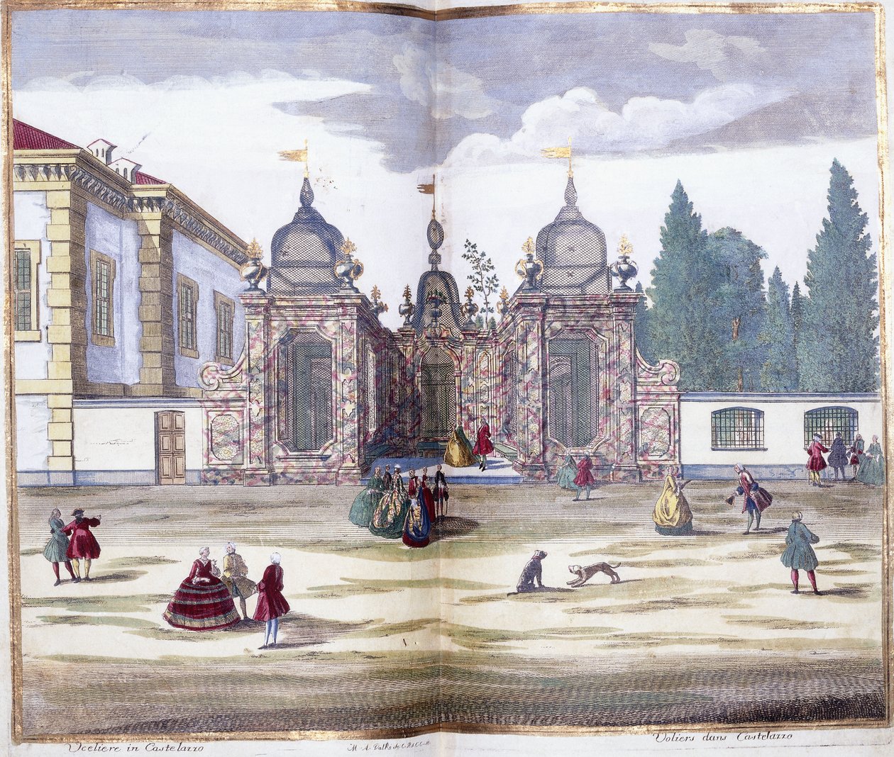 カステッラーゾの鳥小屋、1743年 作： マルクアントニオ・ダル・レ