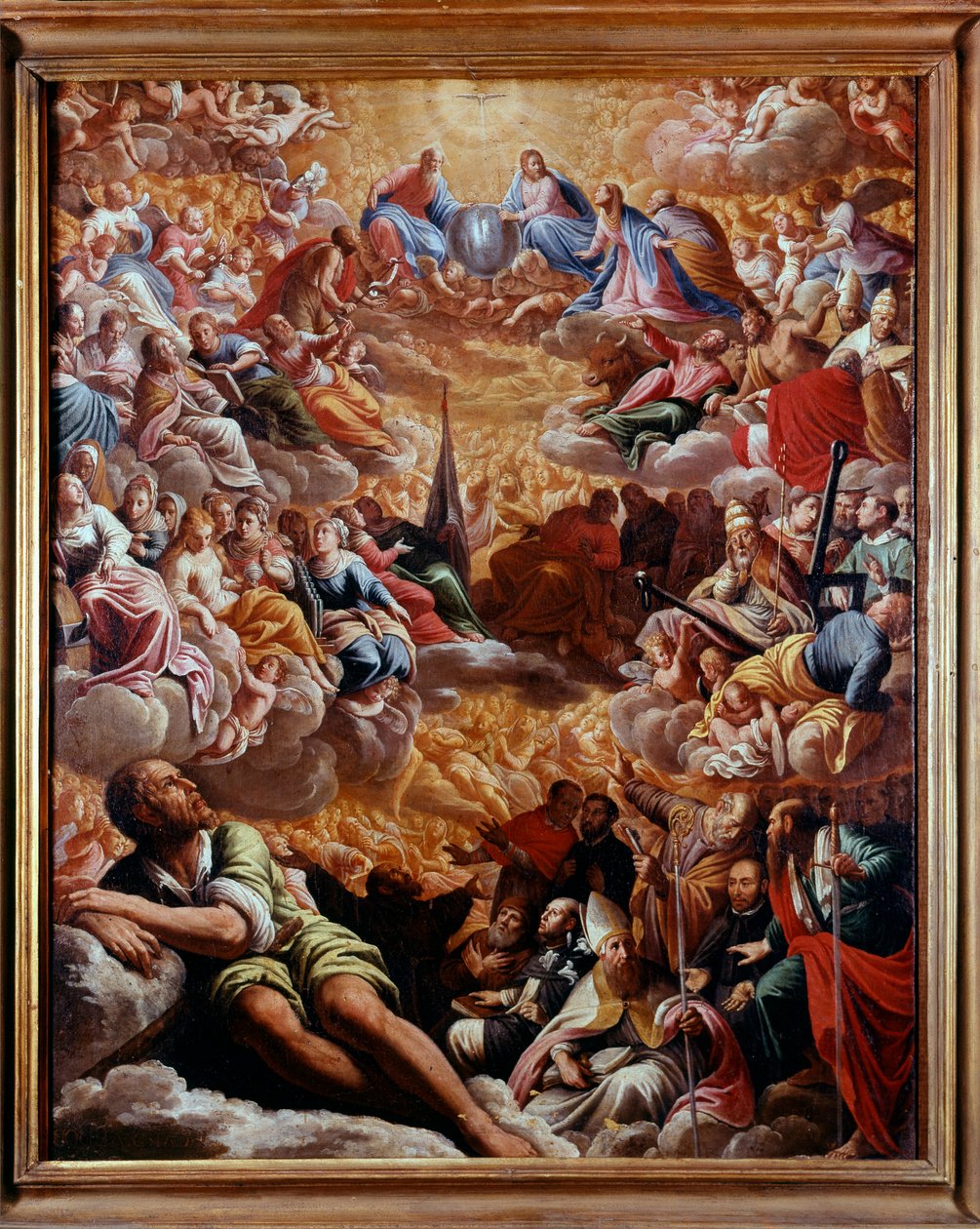 パラダイス - マルチャントニオ・バセッティ（1588-1630）の絵画、キャンバスに油絵 78X61 CM - ナポリ カポディモンテ美術館 作： マルカントニオ・バセッティ