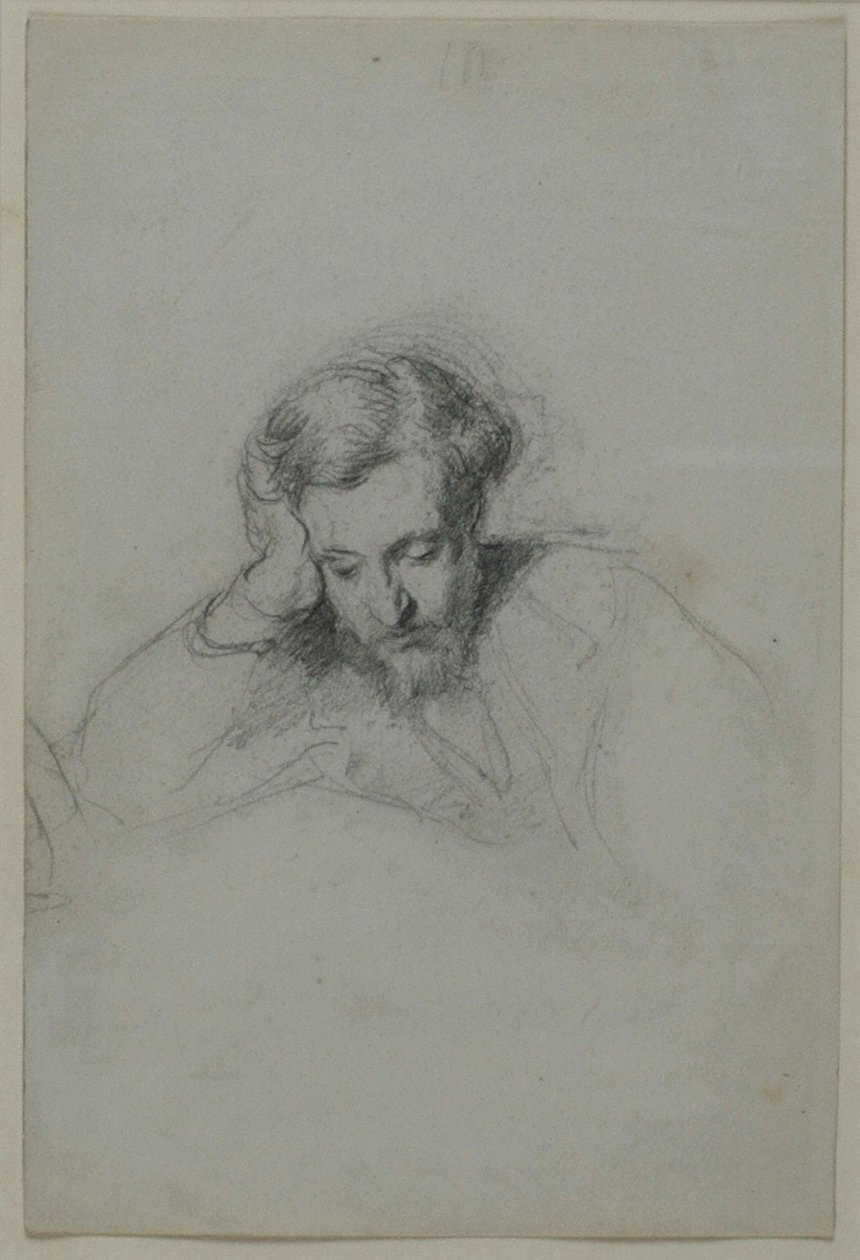 詩人ハインリッヒ・ハイネの肖像 1797-1856, 1853 作： Marcellin Gilbert Desboutins