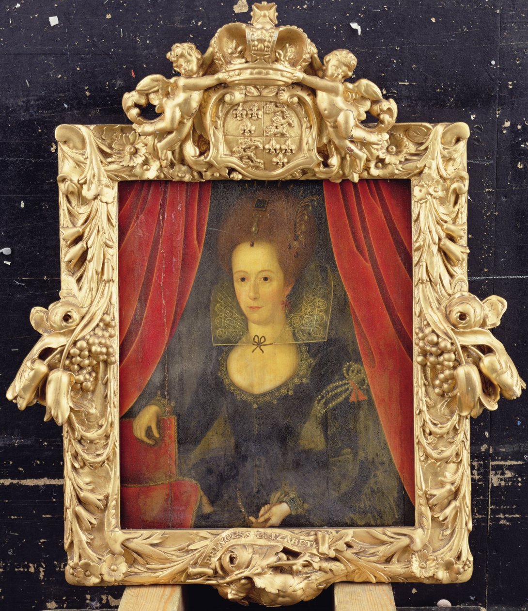 エリザベス王女とされる女性の肖像」1560年頃（パネルに油彩 作： マーカス・ザ・ヤンガー（フォロワー）Gheeraerts