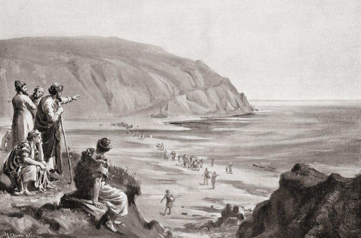 紀元前1500年頃、地中海東岸へのフェニキア人の到着（Hutchinson