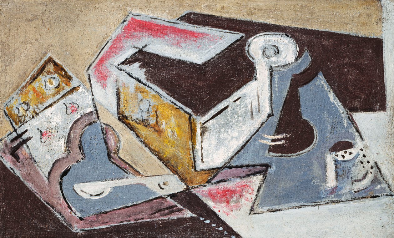 キュビズムの構成;作曲キュビスム、1918年頃（キャンバスに油彩） 作： マリア・ブランチャード
