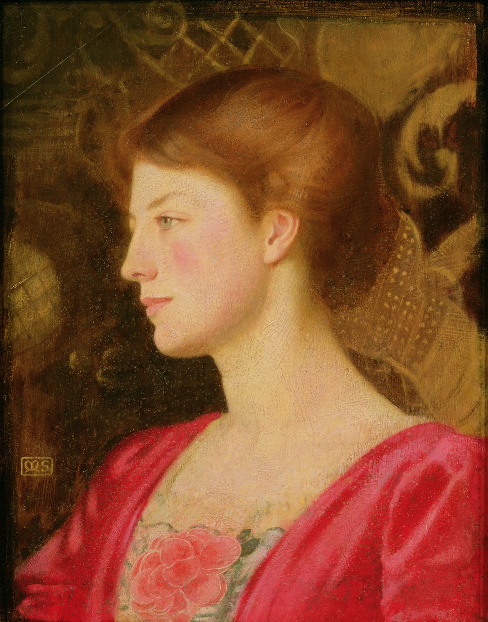 レディアイリーンストークス（旧イオニデス）c.1908の肖像 作： マリアンヌ・ストークス