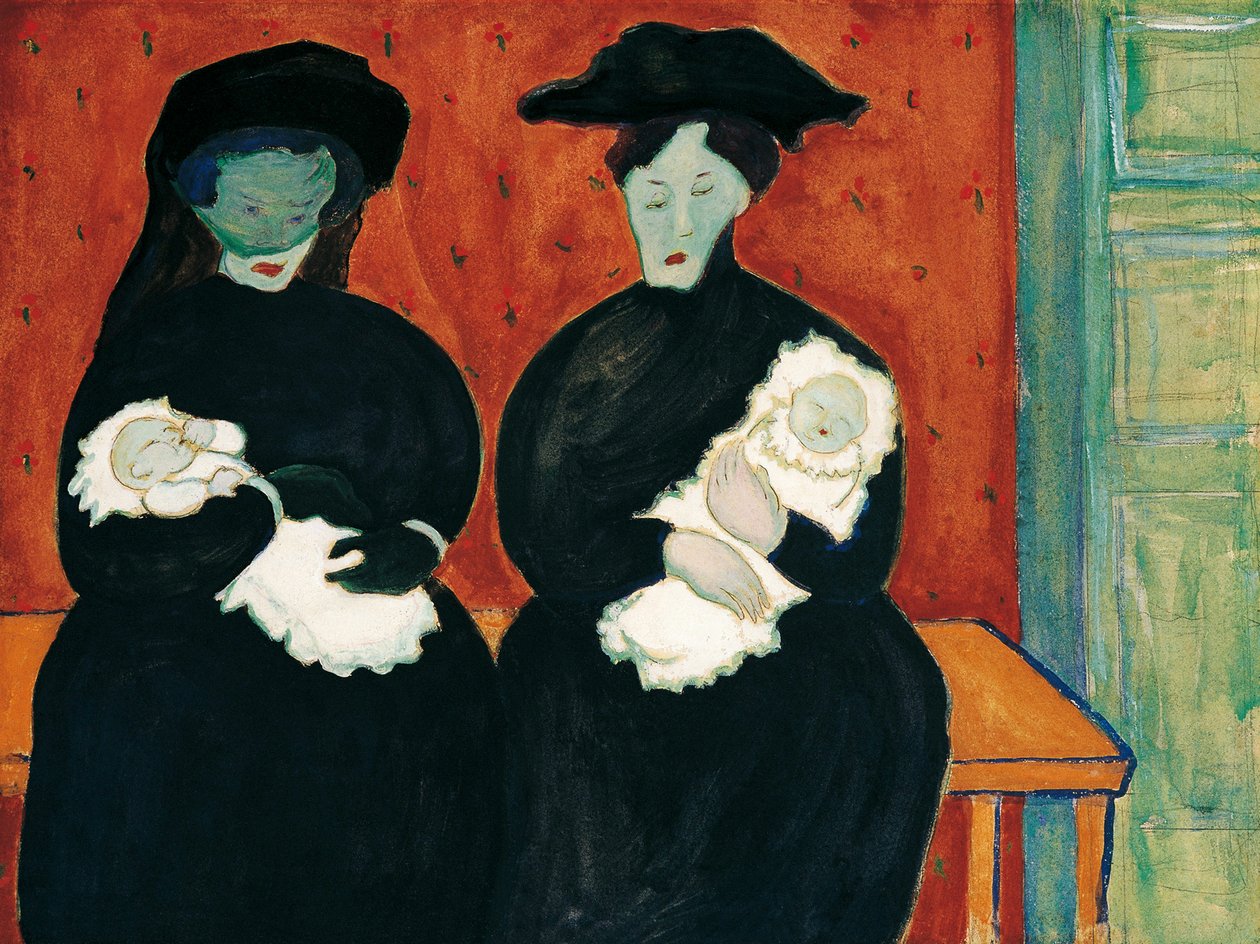 Twins (Jumeaux) par Marianne von Werefkin (1860-1938) 作： マリアンヌ・フォン・ウェレフキン