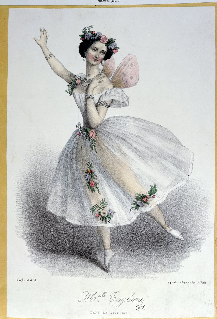 マリアタグリオーニ（1804-84年）「La Sylphide、Souvenir d&39;Adieu」、1832年 作： マリーアレクサンドルアロフ