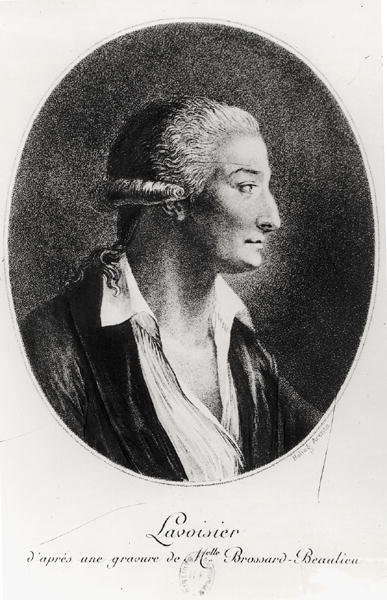 アントワーヌ・ローラン・ラヴォワジエ（1743-94）の肖像（グラビア印刷） 作： マリー・レニー・ジュヌビエーブ・ブロサール・ド・ボーリュー
