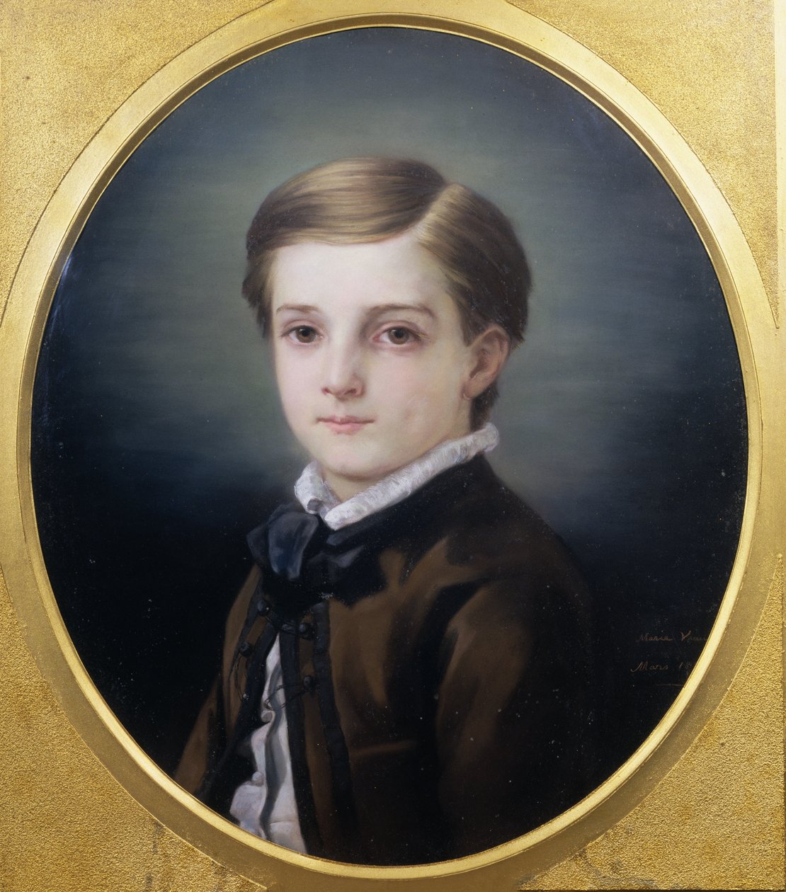1862年の妹によるピエールロティ（1850〜1923年）の肖像 作： マリー・ヴィオー