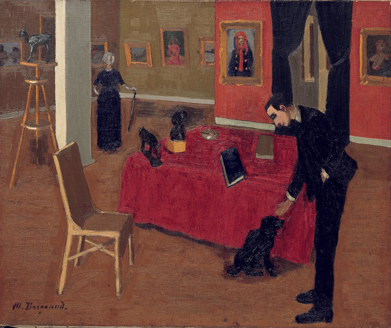 La Galerie Vallotton、1914 作： マリウス・ボルジョー