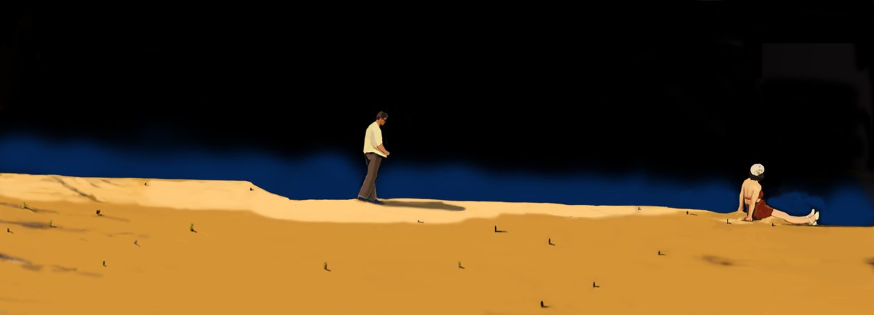 夜の生活シーン 10, 2016（デジタルメディア 作： マージョリー・ワイス