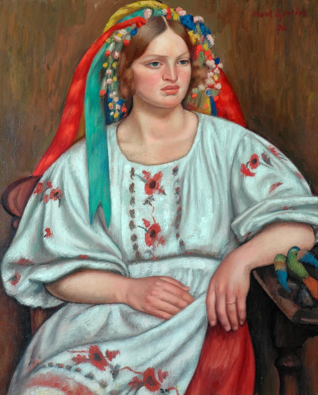 ロシアの農民の少女、1926年 作： マーク・ガートラー