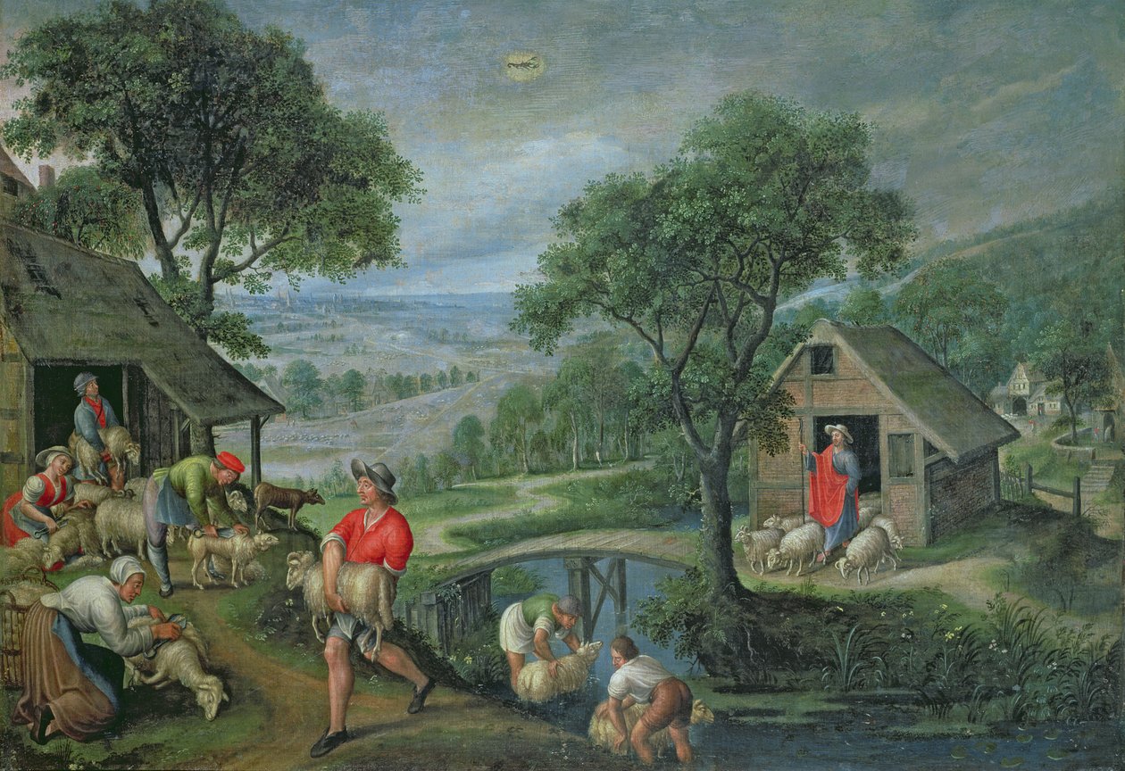善き羊飼いのたとえ話、c.1580-90 作： ヴァン・エルダーのマルテン・ヴァルケンボルチ
