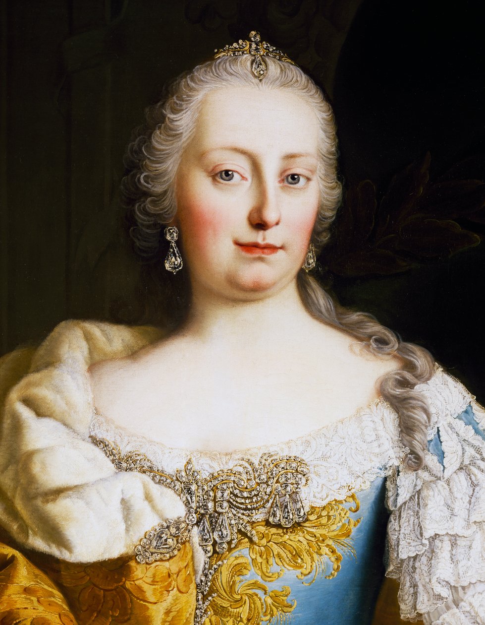 オーストリアの女帝マリア・テレジアの肖像（ウィーン 作： Martin II MytensまたはMeytens