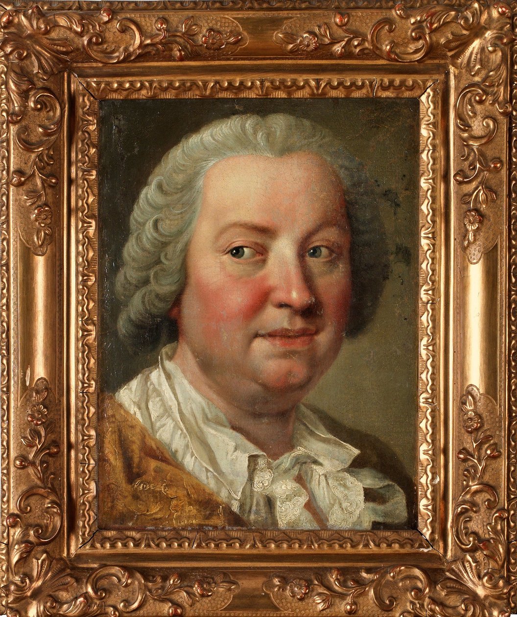自画像 - マルティン・ヴァン・メイテンス・ザ・ヤンガー（1695-1770）による絵画、キャンバスに油彩、36x26.5 cm - 自画像、マーチン・ヴァン・メイテンス・ザ・ヤンガーによるキャンバスに油彩 - 個人蔵 作： マーティン・メイテンス・ザ・ヤング