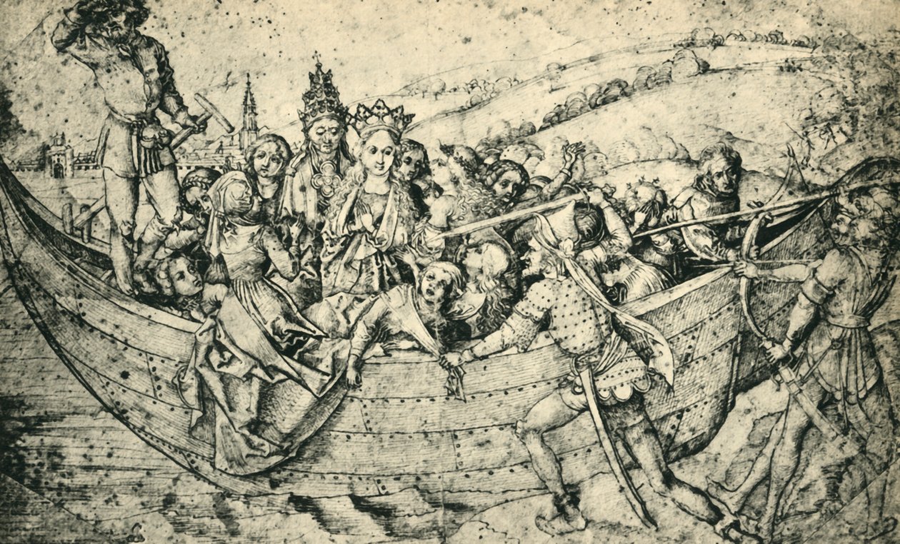 聖ウルスラの殉教とその仲間、c1450、1943年。 作： マーティン・ショーンガウアー