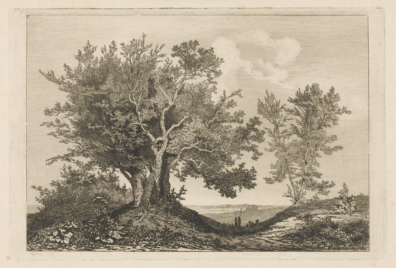 2つのツリーパーティー間の田舎道 作： Martinus Antonius Kuytenbrouwer Jr.