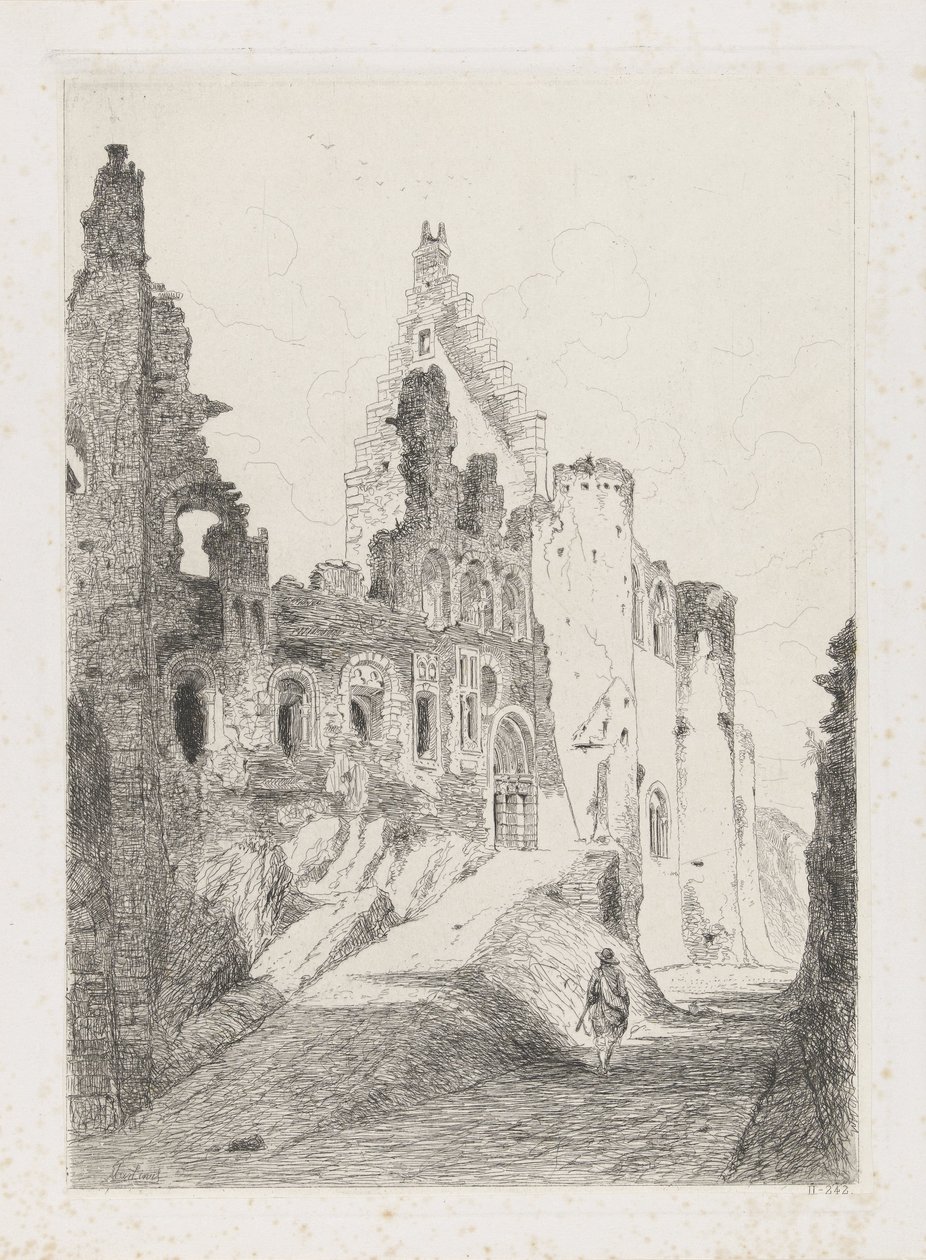 ヴィアンデン城跡 作： Martinus Antonius Kuytenbrouwer Jr.