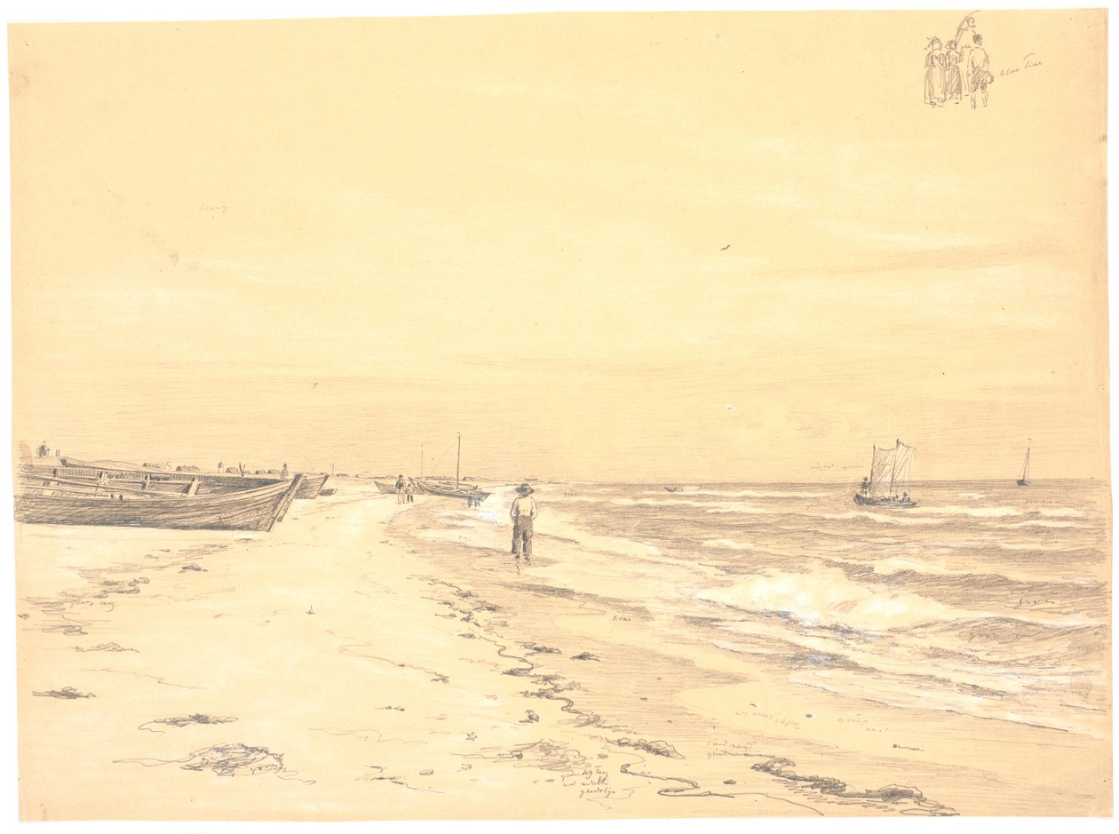 Sønderstrand の一部、Skagen 作： マルティヌス・ロビエ