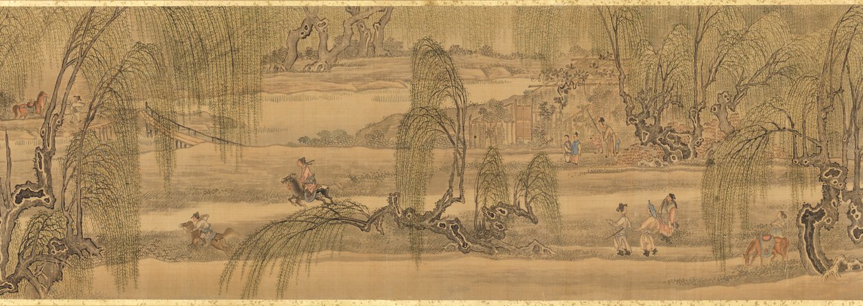 西湖での乗馬 作： 丸山応挙