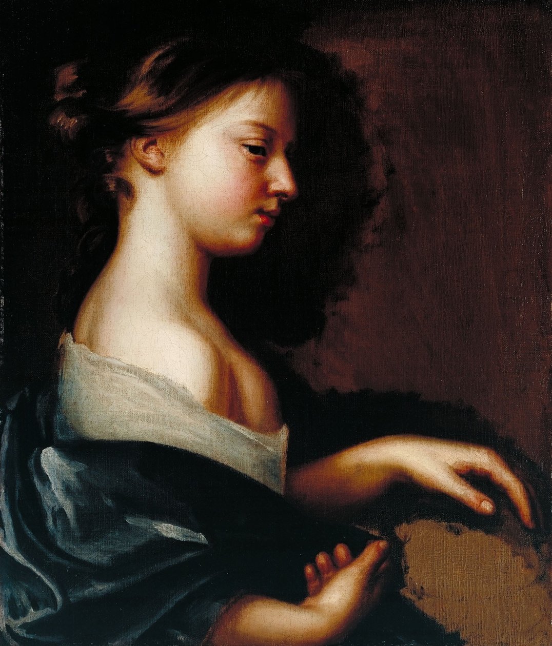 若い女の子の肖像画 作： メアリービール