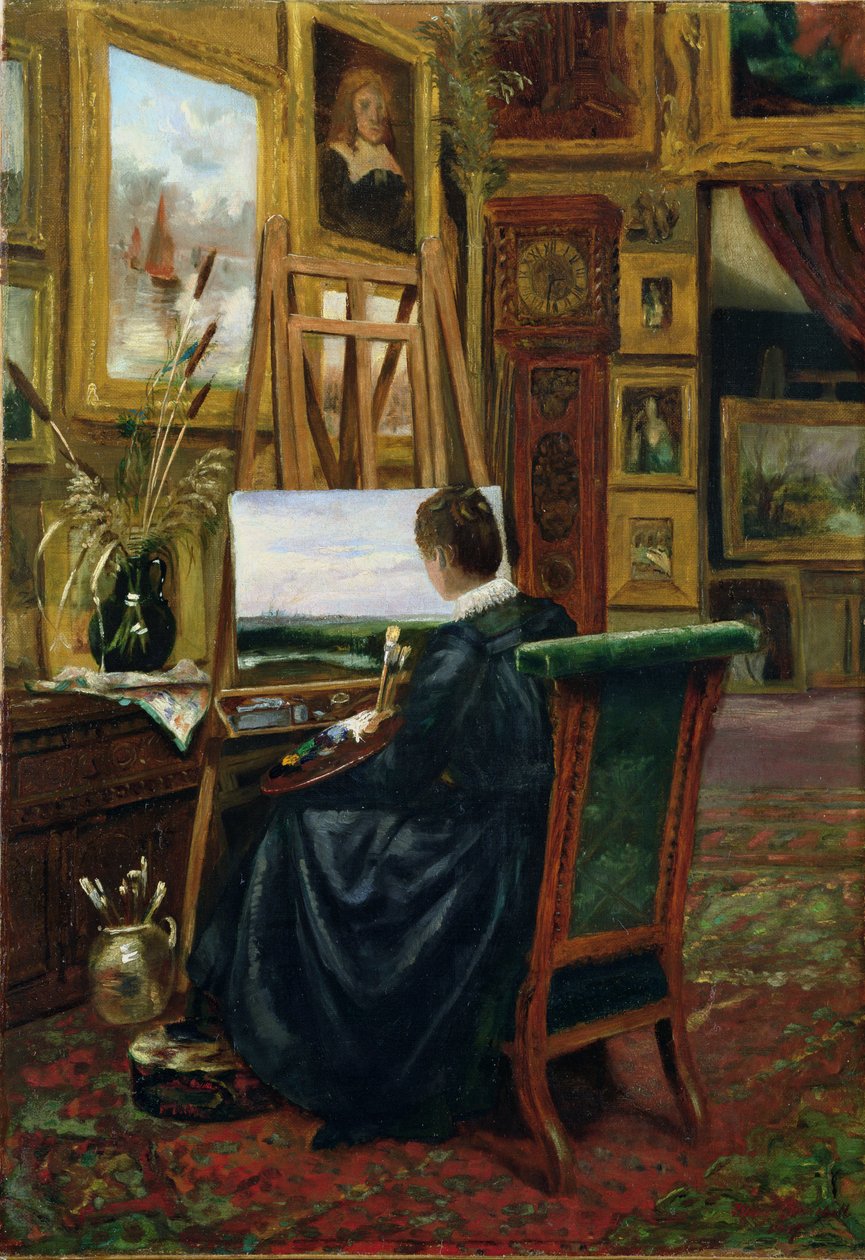 女性アーティスト、1887 作： メアリー・チャーチル