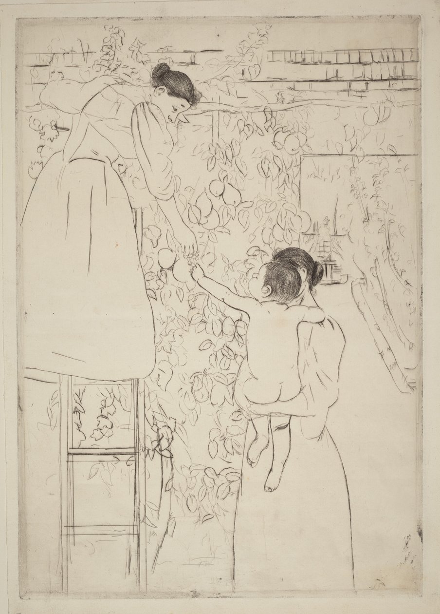 果実の収穫 作： メアリー・カサット