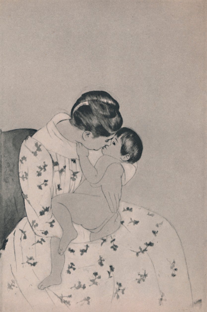 母と子、1890年代頃、1946年 作： メアリー・カサット